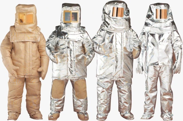 Aluminum Foil Fire Resistant Suit for Firefighters and Safety