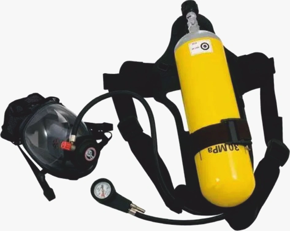 Self Contained Breathing Apparatus Set for Firefighters and Safety