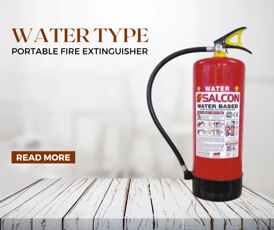 Water Type Portable Fire Extinguisher for Fire Safety